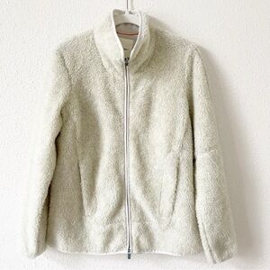 Icebreaker Women’s RealFleece Sherpa Jacket Heathered Snow Size Small NEW